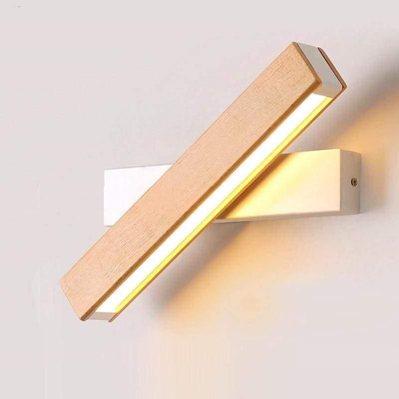 lampe murale en bois