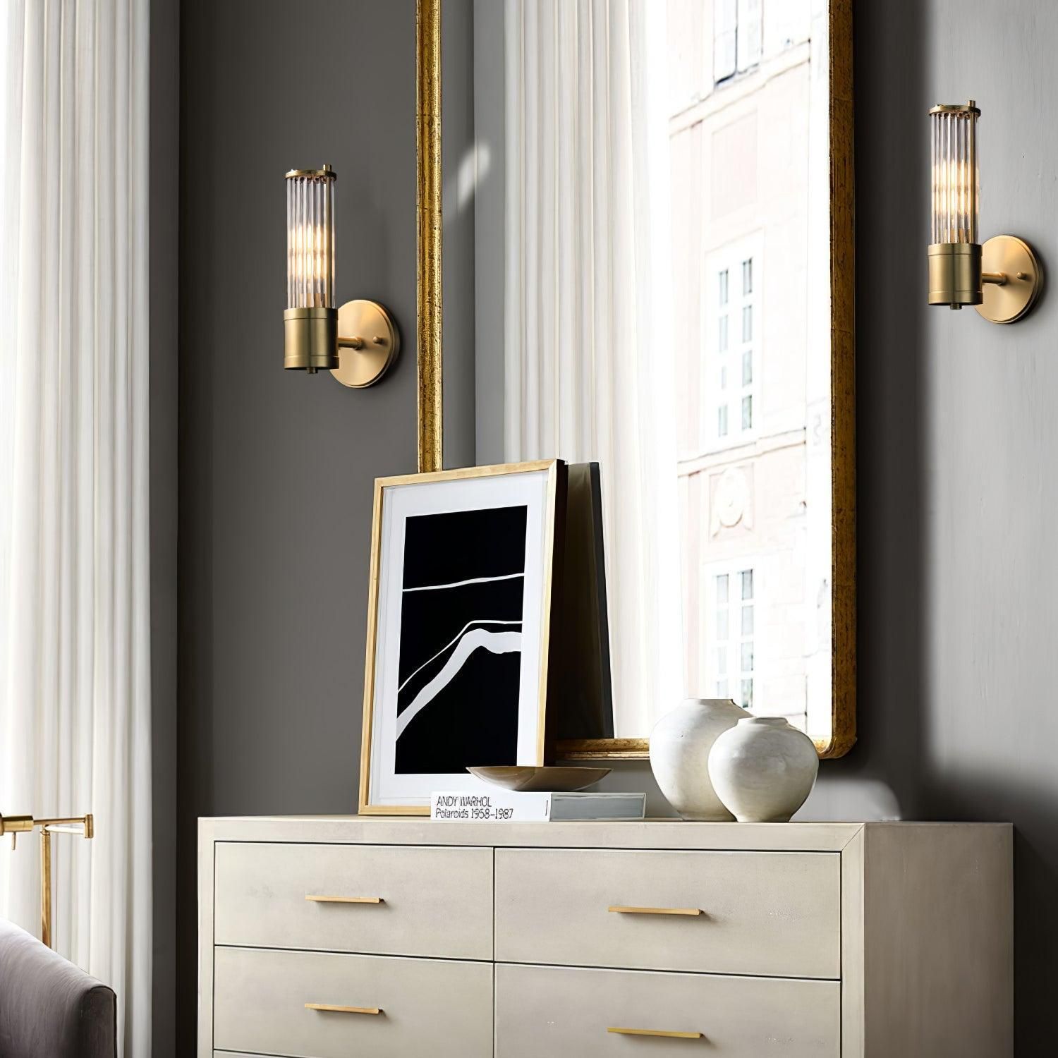 applique décorative en verre