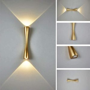 applique murale couloir gold