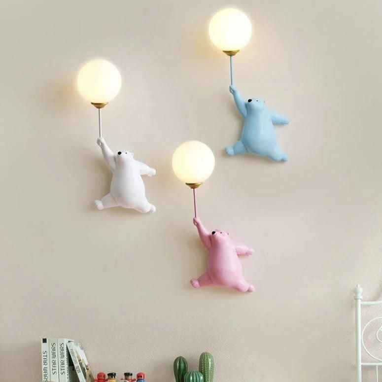 applique murale ourson