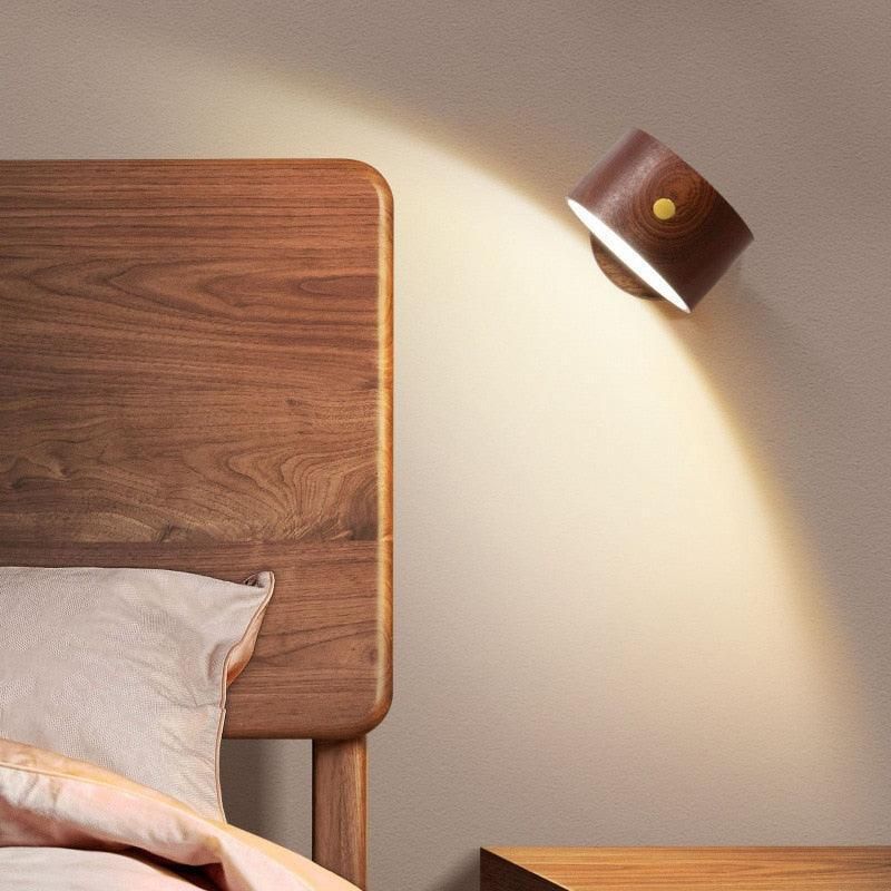 luminaire mural en bois Maya