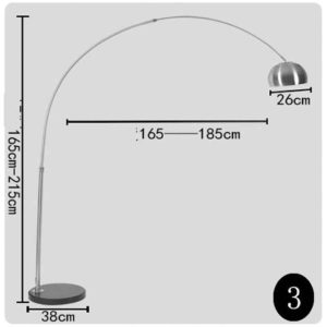 lampadaire argenté design moderne