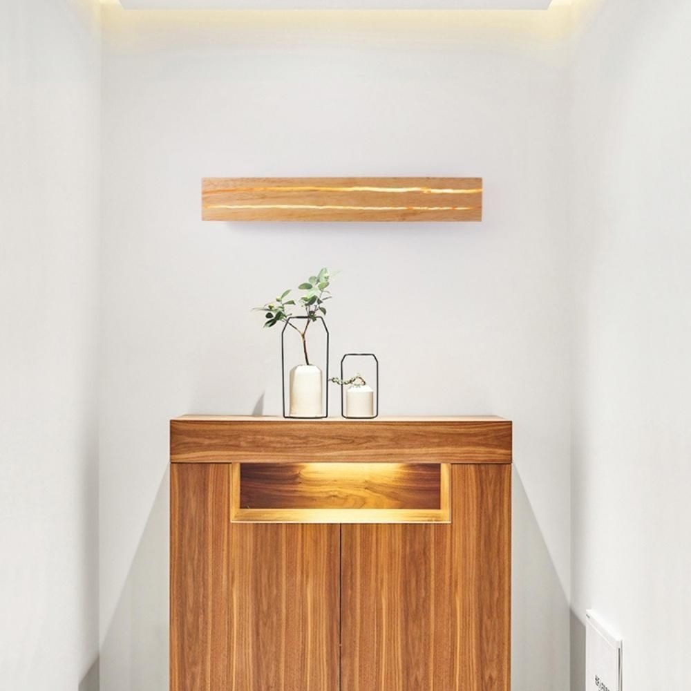 lampe murale design en bois
