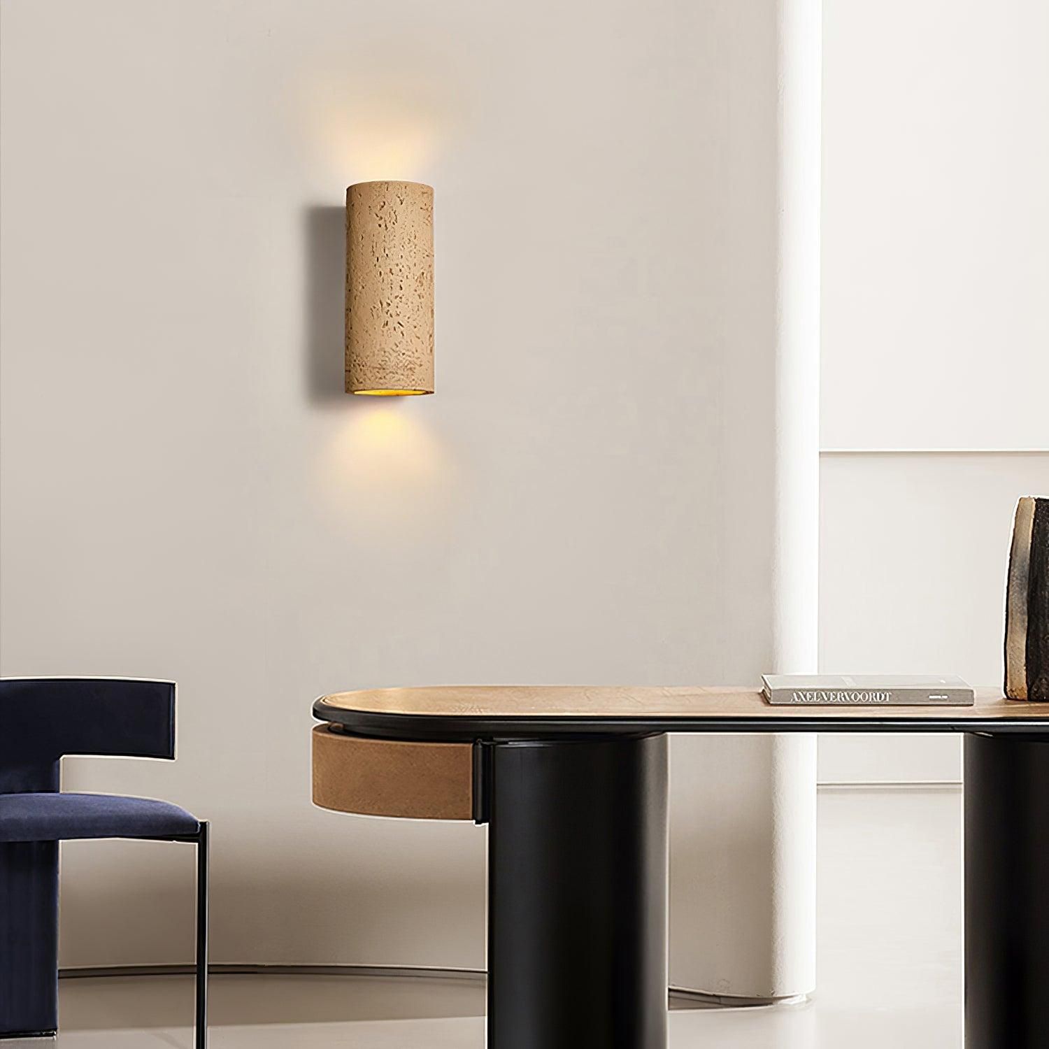 lampe murale en pierre naturelle