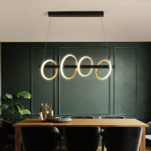 suspension lumineuse cercles