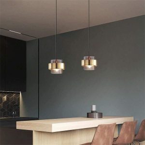 suspension verre design moderne